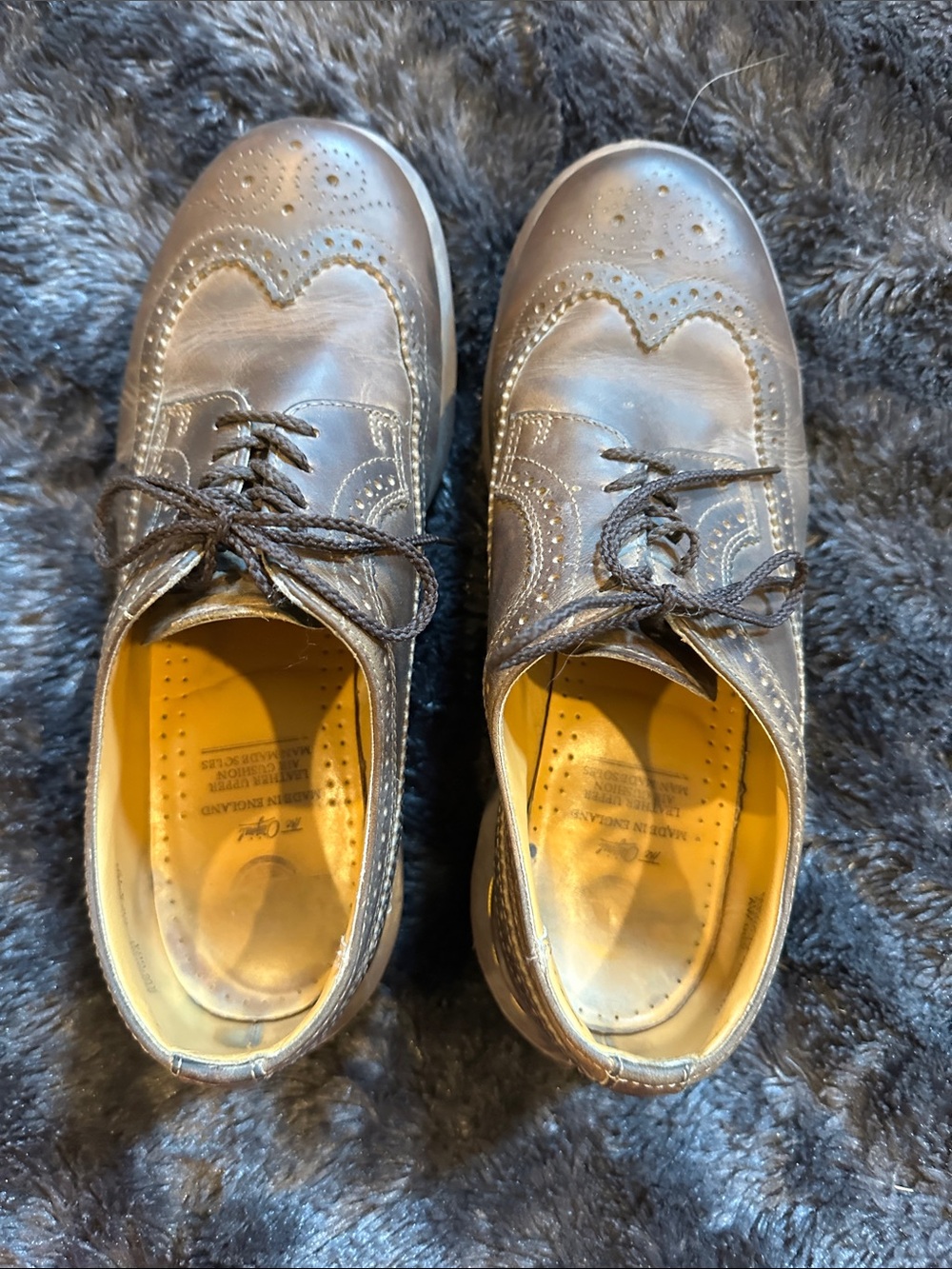 Dr. Martens Brown Wingtip Derby Shoes